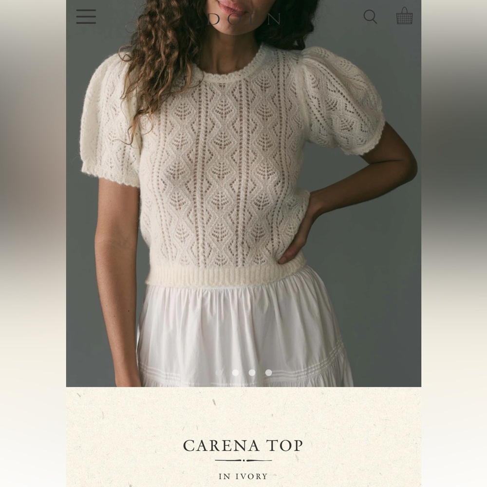 DOEN. Carena Top. Ivory. M.